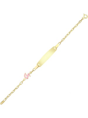 İryum 14 Ayar Minik Ördek Çocuk Künye W4B29043