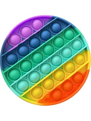 Pop It Pop-It Push Bubble Fidget Özel Pop Duyusal Oyuncak Yuvarlak