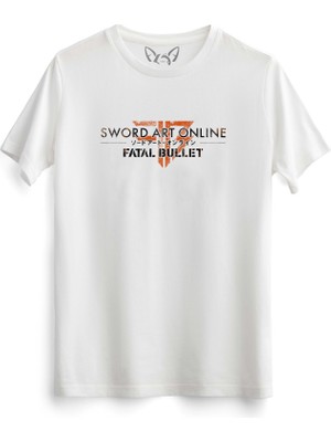 Alfa Tshirt Sword Art Online Baskılı Çocuk Beyaz Tshirt