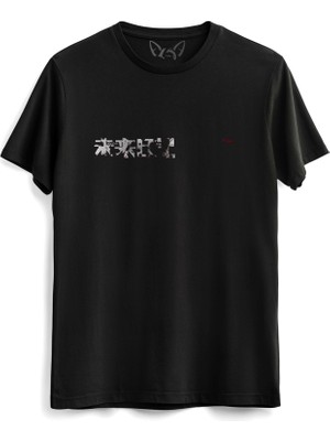 Alfa Tshirt Mirai Nikki Dijital Baskılı Çocuk Siyah Tshirt