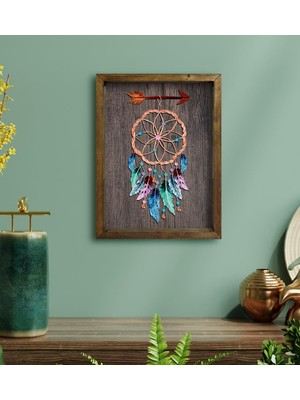 Bk Gift Rüya Kapanı Tasarımlı Doğal Masif Ahşap Çerçeveli Tablo-1