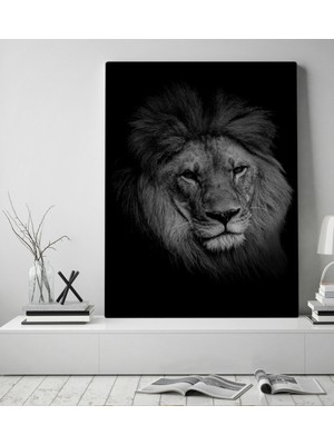 Bk Gift Aslan Tasarımlı Kanvas Tablo 50X70CM-2