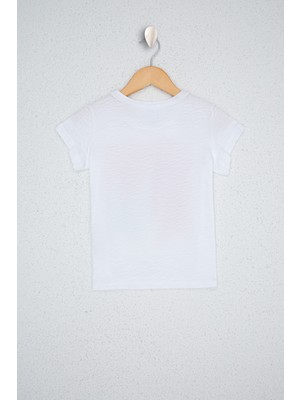 U.S. Polo Assn. Kız Çocuk Beyaz T Shirt