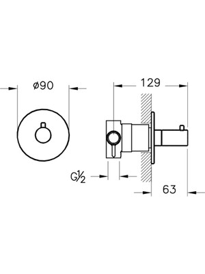 Artema Vitra Origin A42624 Ankastre 3 Yollu Yönlendirici,krom