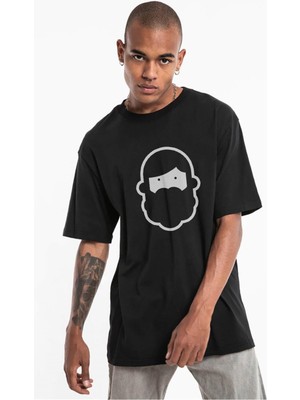 Trendiz Siyah Remixadam Logo Tshirt