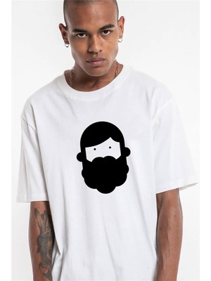 Trendiz Beyaz Remixadam Logo Tshirt