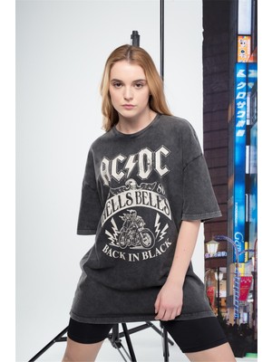 Trendiz Unisex Ac/dc Tshirt Antrasit