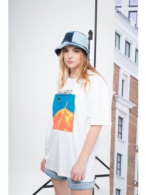 Trendiz Unisex Highest Beyaz Tshirt