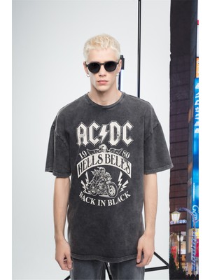 Trendiz Unisex Ac/dc Tshirt Antrasit