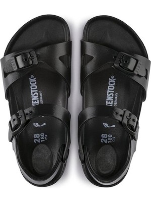 Birkenstock Siyah Erkek Çocuk Terlik 126113 Rıo Eva Cocuk Sndlt Black