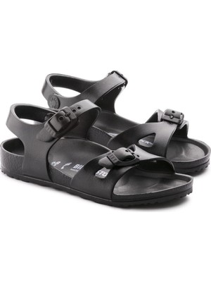 Birkenstock Siyah Erkek Çocuk Terlik 126113 Rıo Eva Cocuk Sndlt Black