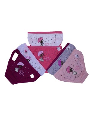 Koza 10 Adet Çok Renkli Kız Çocuk Baskılı Külot