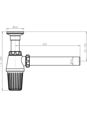 Gama Taslı Lavabo Sifonu Q32