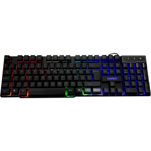 KB-188 Gökkuşağı Aydınlatmalı Klavye gökkuşağı renk