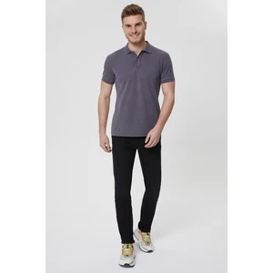 Lee Cooper Erkek Antrasit Polo Yaka T-Shirt
