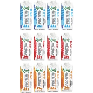 Protein Süt Karışık Set Vanilya, Çilek, Muz 12'li