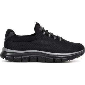Flexible Siyah-Siyah Comfort Unisex Bağcıksız Yürüyüş Ayakkabı
