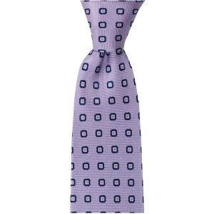 1001 Kravat Lila Desenli 8 cm Genişliğinde Kravat