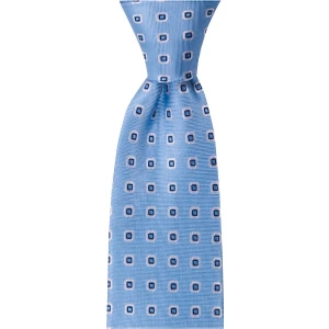 1001 Kravat Mavi Desenli 8 cm Genişliğinde Kravat