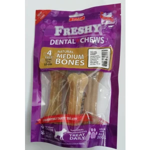 Medium Bones Naturel  4'lü - 10 cm