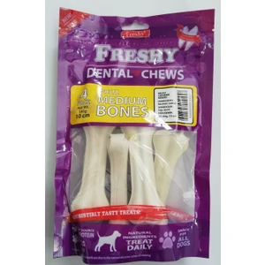 Beyaz Press Deri Köpek Çiğneme Kemiği 35-40 gr x 4