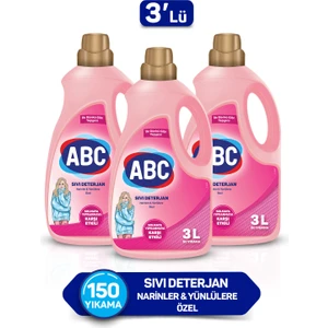 Abc Narinlere Özel Sıvı Deterjan 3 Lt 3'lü Set