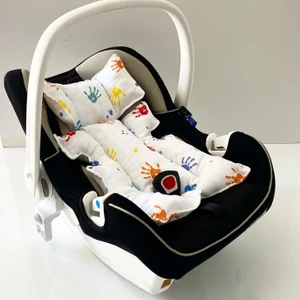 Baby of City Müslin Kumaş Puset Anakucağı ve Bebek Arabası Minderi
