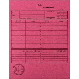 Mahkeme  Dava Dosyası 10'lu
