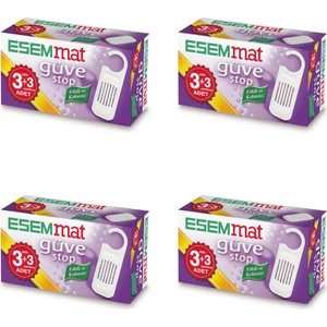 Güve Stop 3 Askı 3 Çekmece 4'lü Set