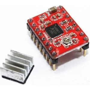 Step Motor Sürücü Kartı A4988 + Soğutucu