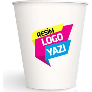 May Cup Firmaya Özel Baskılı Karton Bardak 7 Oz 500 Adet MayCup