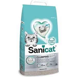 Clumping White Oksijen Kontrol Emici Kedi Kumu 8 Lt