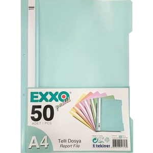 Pastel Telli Dosya 50'li Turkuaz