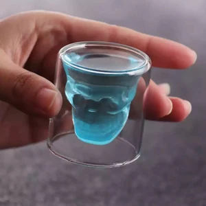 Derin Düşler Çift Camlı Kuru Kafa Bardak 75 ml