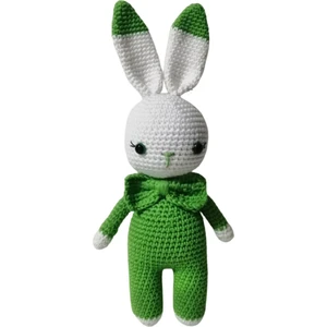 Oyuncak Park Yeşil Miniş Tavşan Uyku Arkadaşı Amigurumi Organik Oyuncak