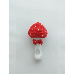 Oyuncak Park Mantar Çıngırak Amigurumi Organik Oyuncak