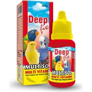 Deep Fix Multisol Kafes Kuşlari Için Multivitamin Takviyesi 30 ml