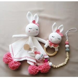 Oyuncak Park Masalımsı Uyku Arkadaşı Seti Amigurumi Organik Oyuncak