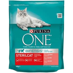 One Sterilised Somonlu Kısırlaştırılmış Kedi Maması 800 gr