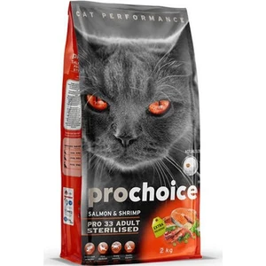 Pro Choice PRO33 Kısırlaştırılmış Somonlu Kedi Maması 2 kg