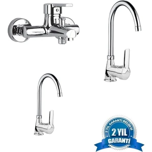 Gnc Delta 3'lü Batarya Seti (Banyo+Lavabo+Eviye)