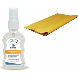 1 Adet Mikrofiber Bez ve 1 Adet Gözlük Temizleme Solüsyonu