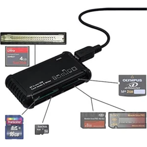 Temiz Pazar Compact Flash Cf Çoklu Kart Okuyucu Sd Mmc Cf Ms Siyah