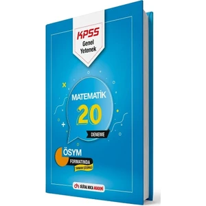 Dijital Hoca Akademi KPSS Matematik 20 Deneme Çözümlü