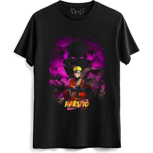 Alfa Tshirt Naruto Baskılı Çocuk Siyah Tshirt