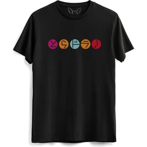 Alfa Tshirt Taradora Resimli Baskılı Çocuk Siyah Tshirt