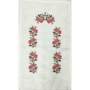 Seccade Etamin Işleme Çeyizlik Beyaz