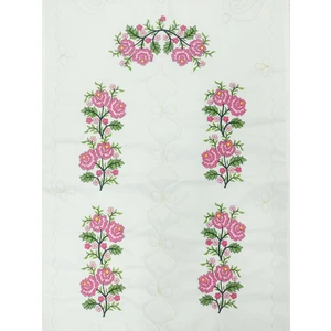 Seccade Etamin Işleme Çeyizlik Beyaz