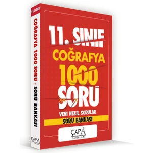Çapa Yayınları 11. Sınıf Coğrafya Soru Bankası