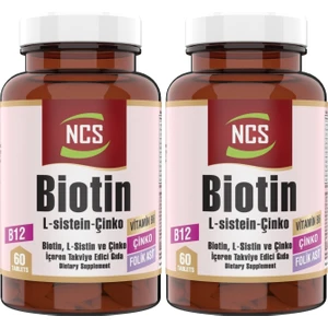 Biotin L-Sistein Zinc 60 Tablet 2 Kutu 120 Tablet